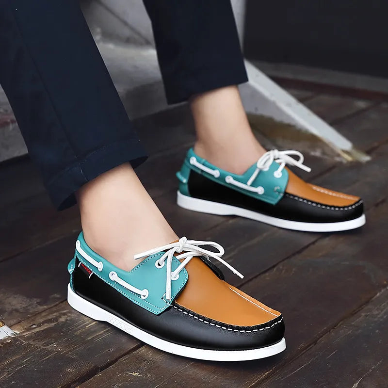 Casual Leather Dockside Loafers