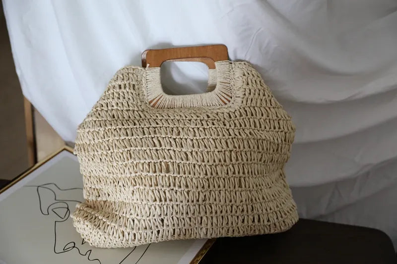 Straw Handmade Capacity Handbag
