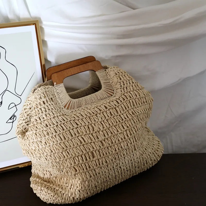 Straw Handmade Capacity Handbag