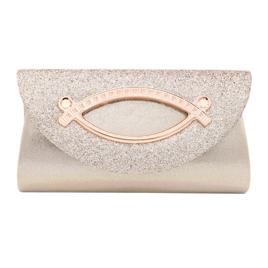 Champagne Sequin Evening Magnetic Bag