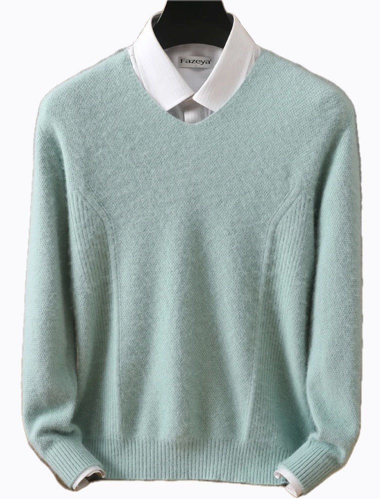 Cashmere Sweater V-Neck Pullovers