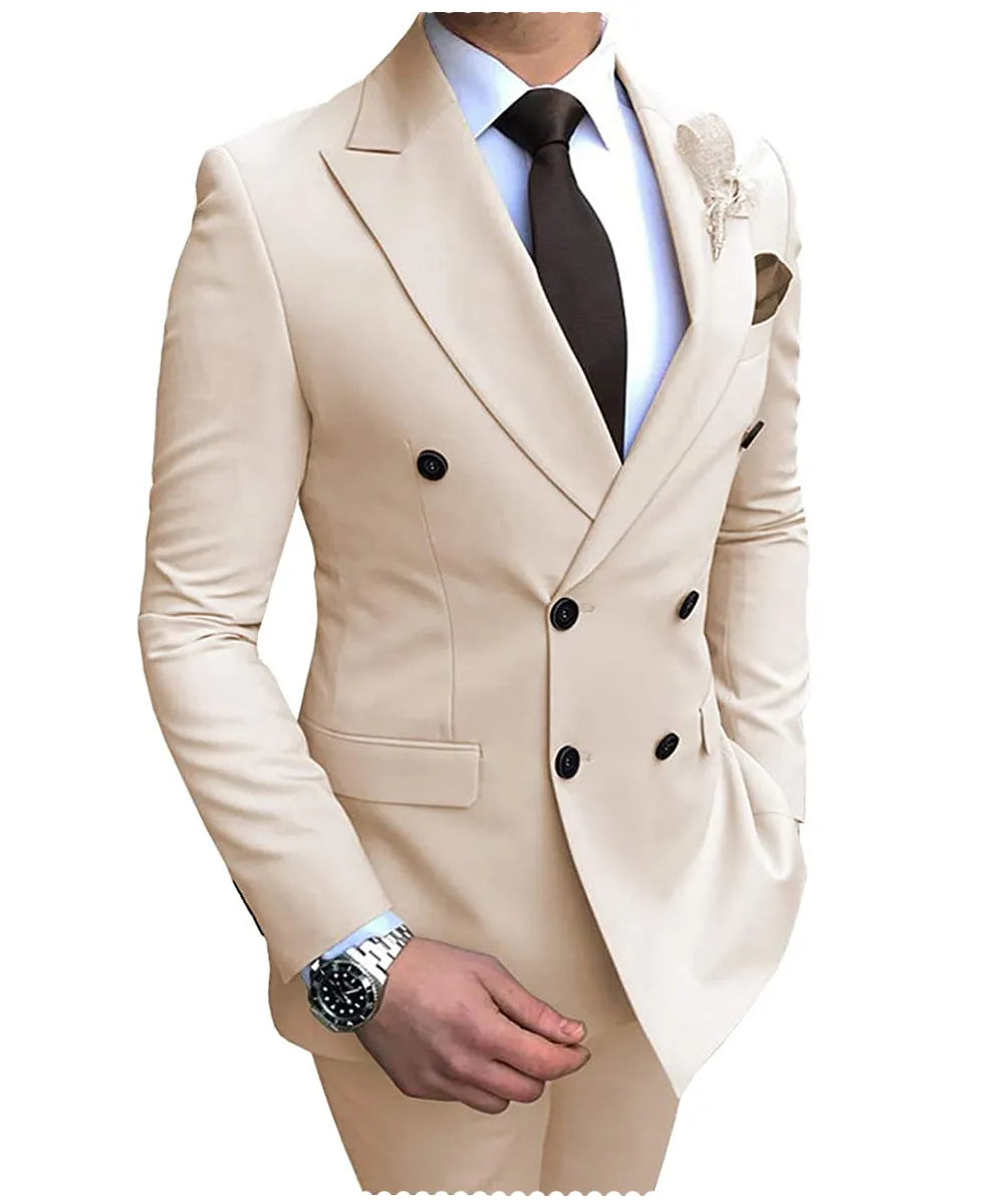 Double-Breasted Notch Lapel Suits