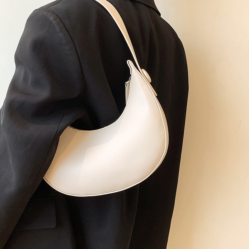 Armpit Crescent Leather PU Bag