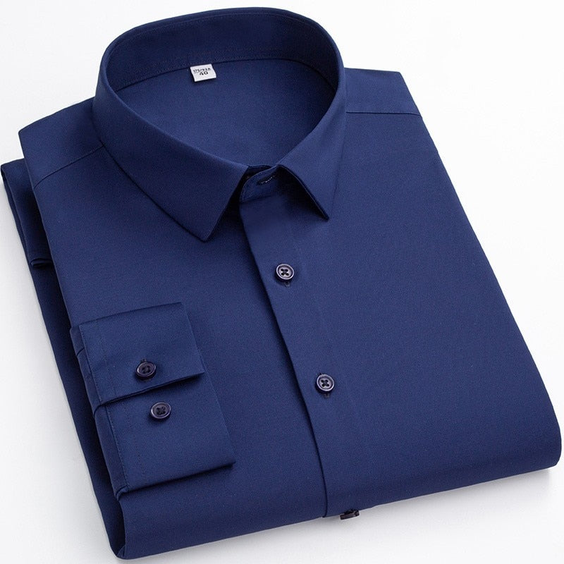 Long Sleeve Slim-Fit Extensible Shirt