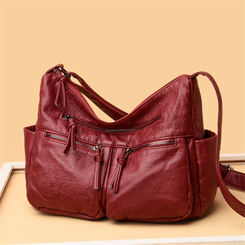 Multi Pockets Crossbody Handbag
