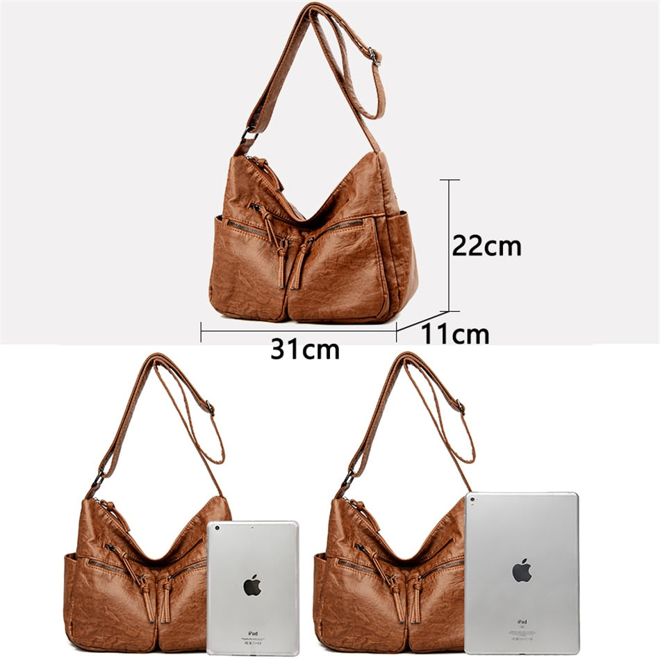 Multi Pockets Crossbody Handbag