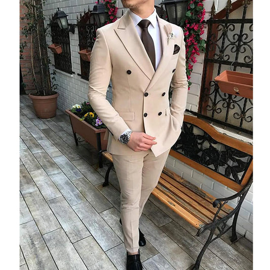Double-Breasted Notch Lapel Suits
