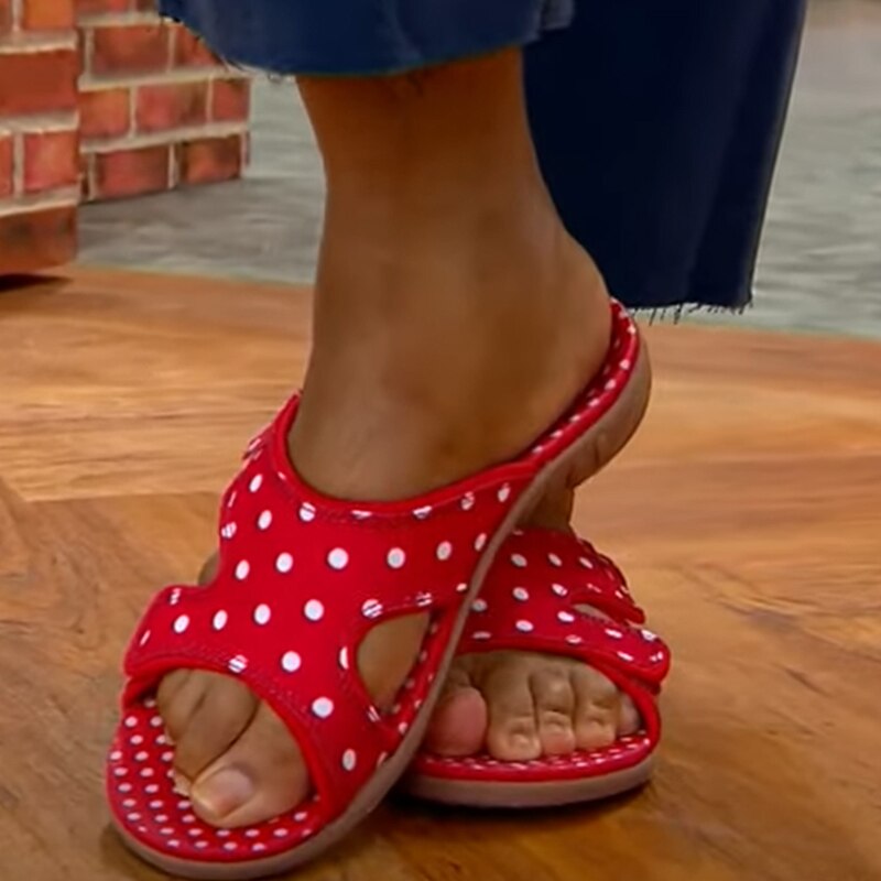 Polka Dot Flat Slippers