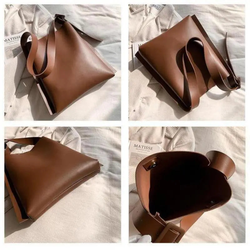 Soft PU Material Capacity Shoulder Bag