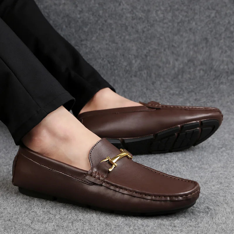 Italian Casual Leather Loafers