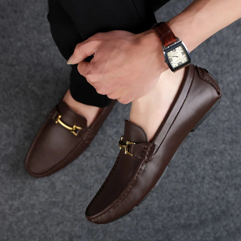 Italian Casual Leather Loafers