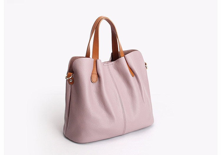 Bolso Satchel de piel con capacidad