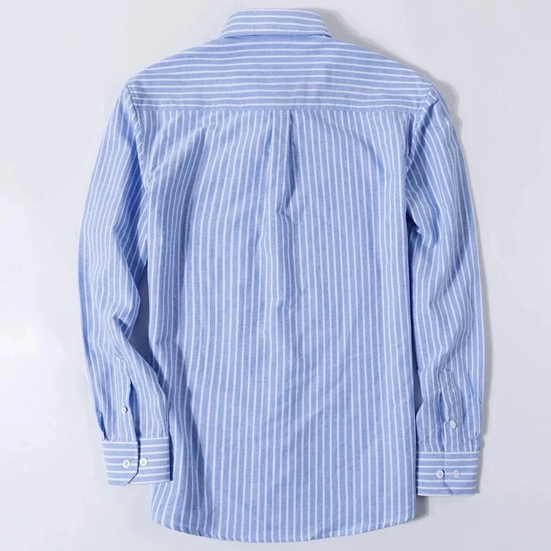 Chemise Bleue En Coton Coupe Regular