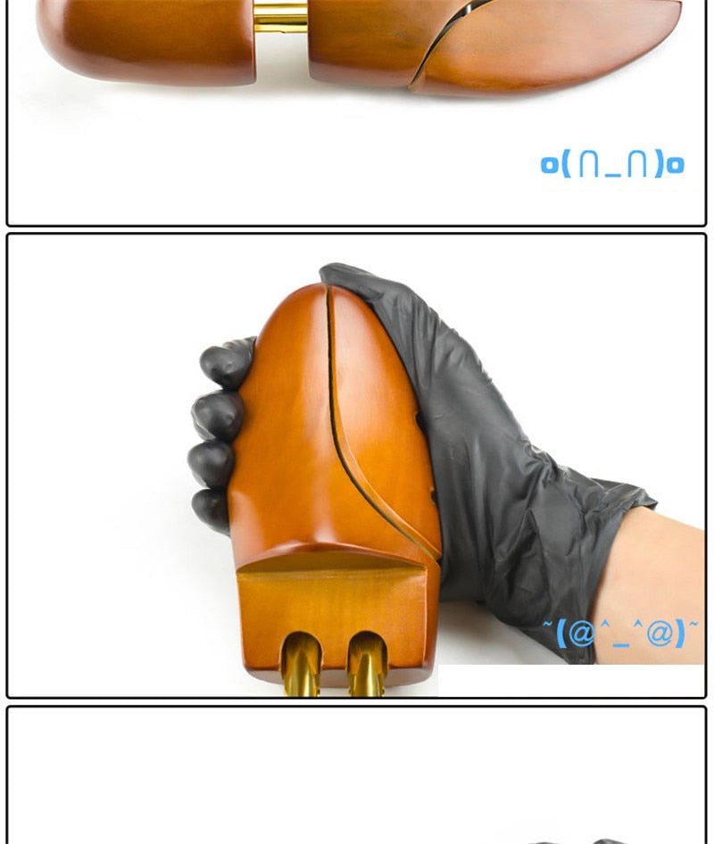 調節可能な無垢材の靴ストレッチャー