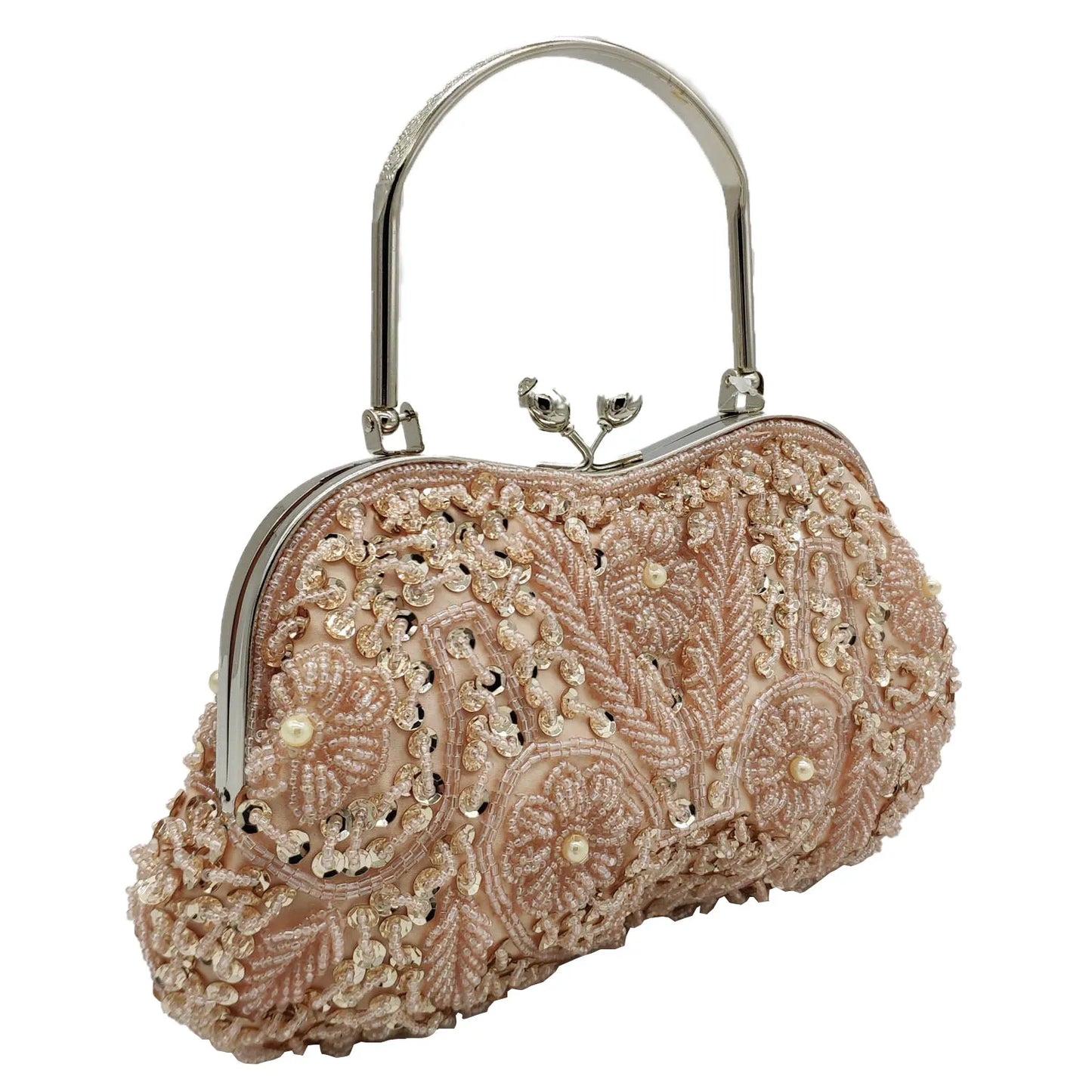 Sequin Golden Clutch Beaded Handbag