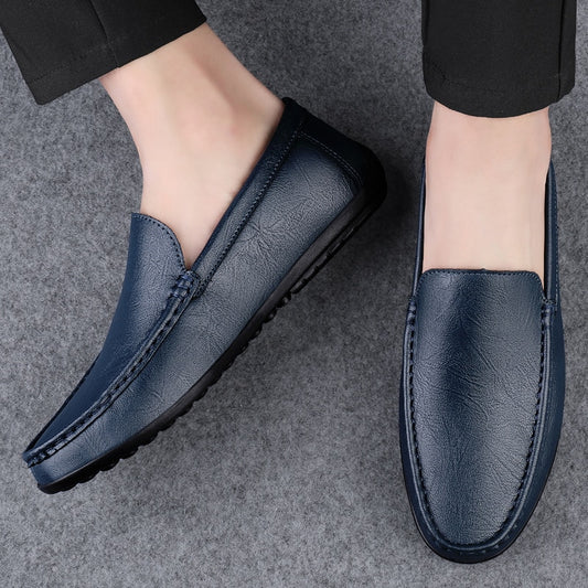 Handgefertigte Design-Leder-Loafer