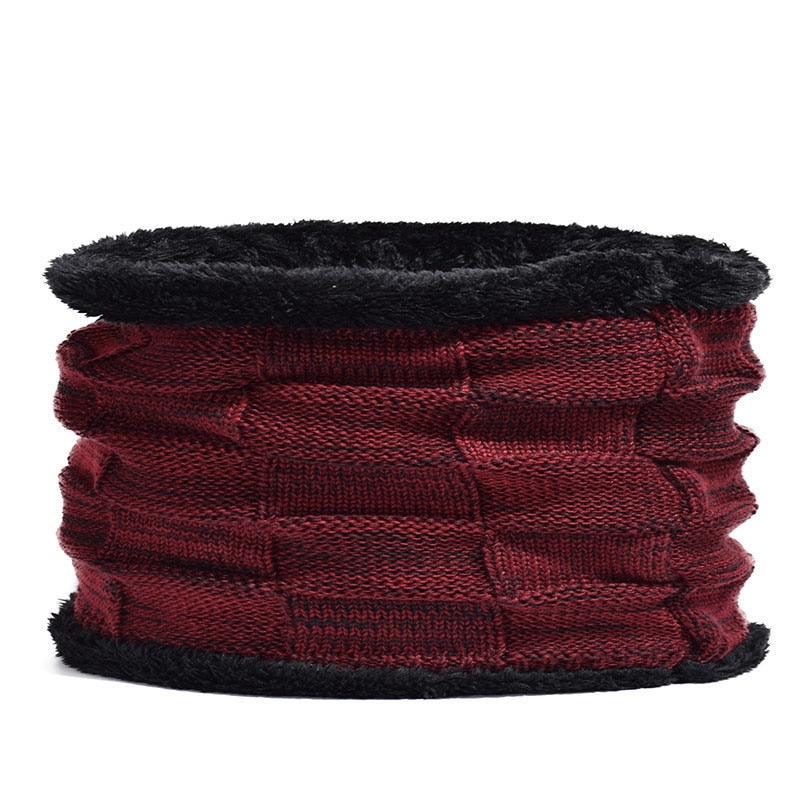 红色骷髅针织冬季帽