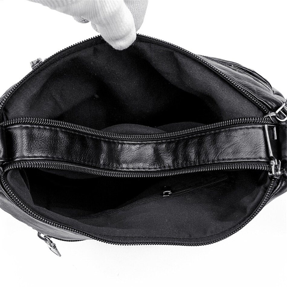 Burgunderfarbene Mehrfachtasche Taschen