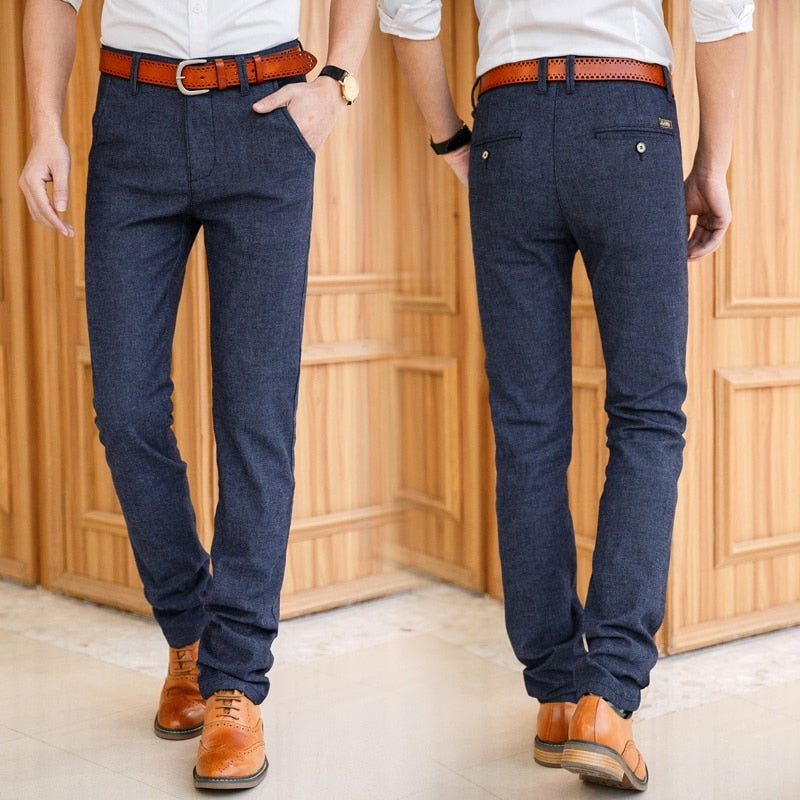 Slim Casual Pants Stretch