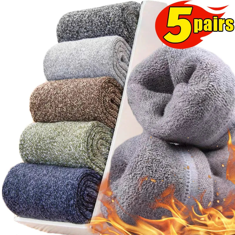 Chaussettes épaisses thermique en laine