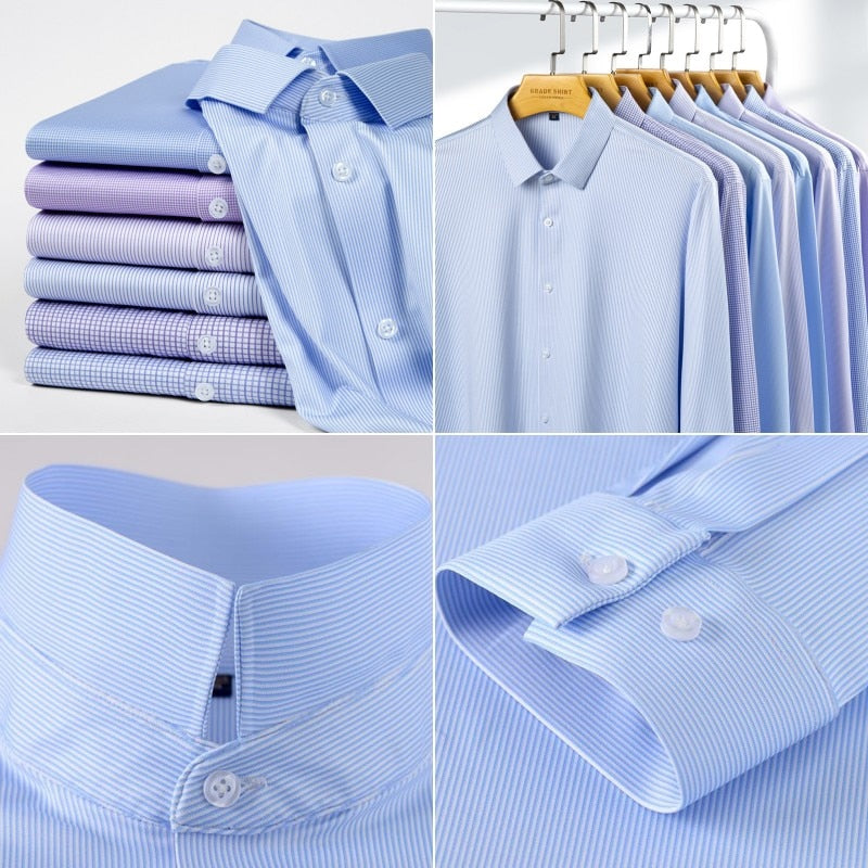 Camicia elegante slim fit estensibile