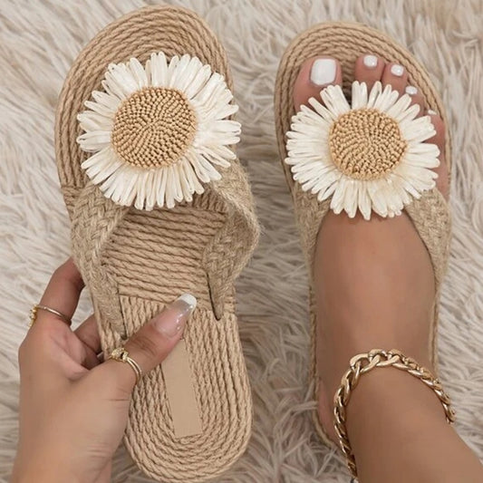 女士热带花卉拖鞋