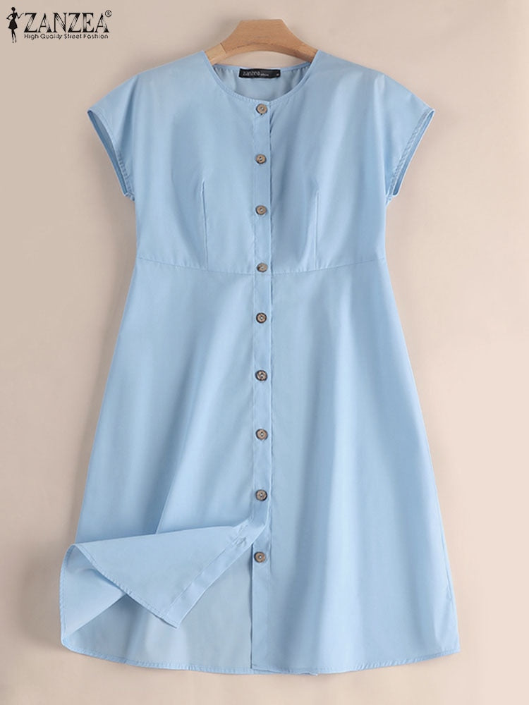 Robe de mode bleu clair