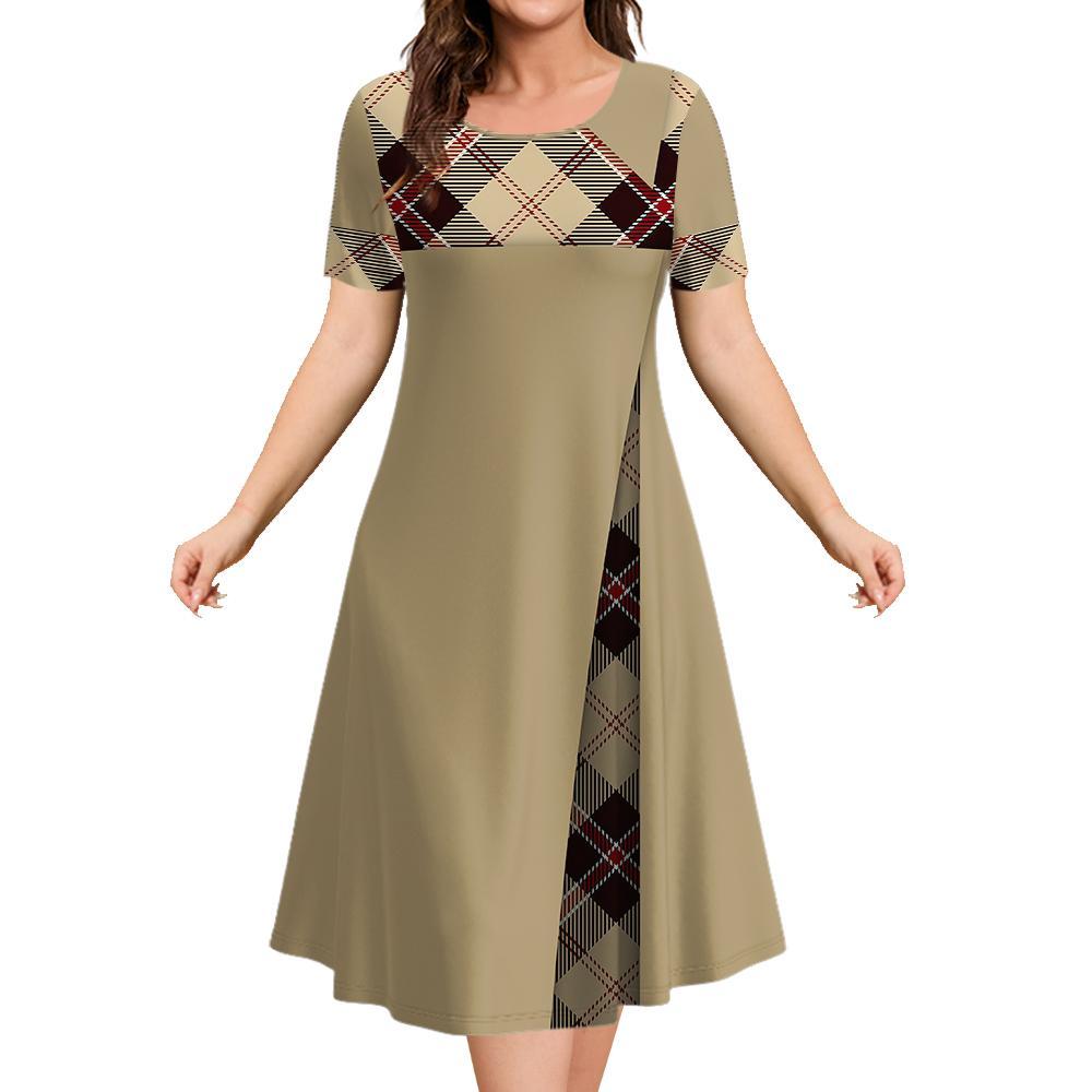 ワインレッドのスカート風ドレス