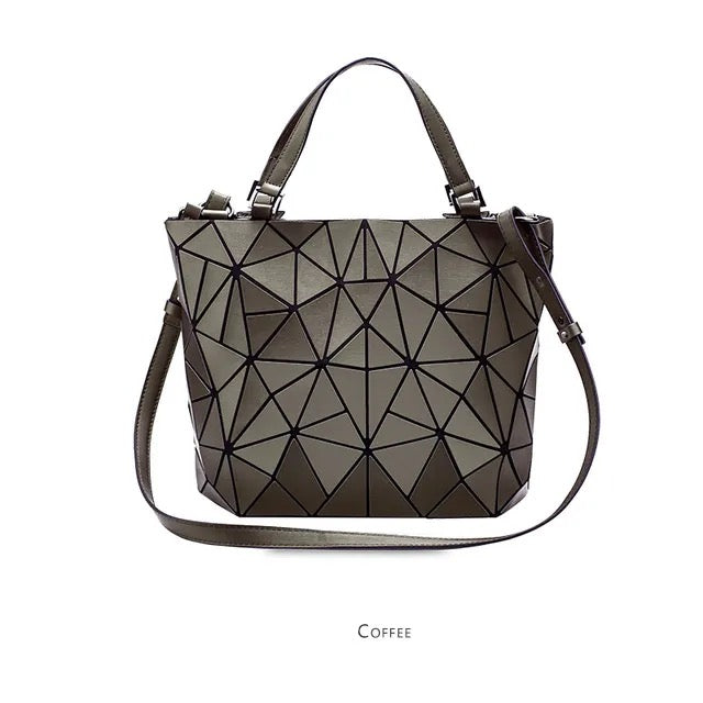 Geometric Rivet Design Shoulder Bag